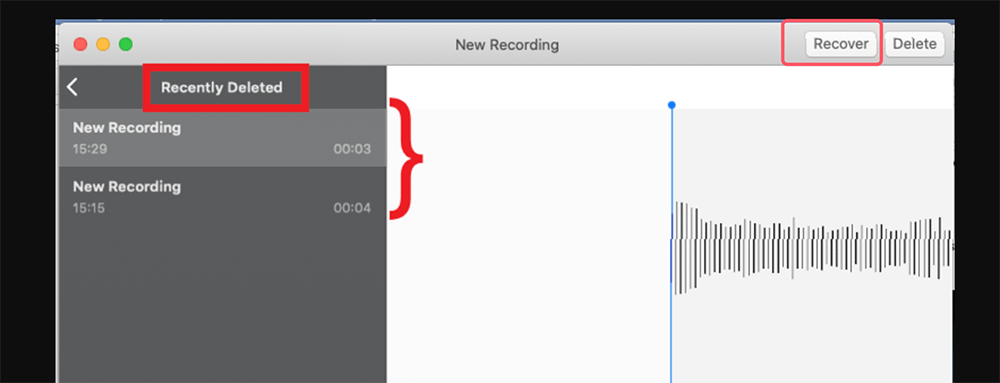 Recovering from Voice Memos