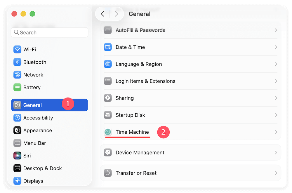 create backups for Mac startup disk