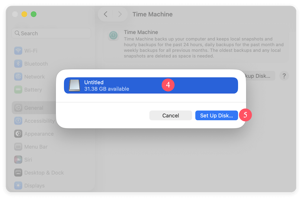 create backups for Mac startup disk