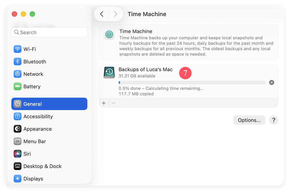 create backups for Mac startup disk