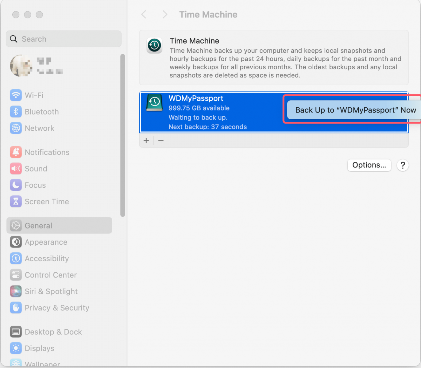clone Mac data to WD My Passport drive
