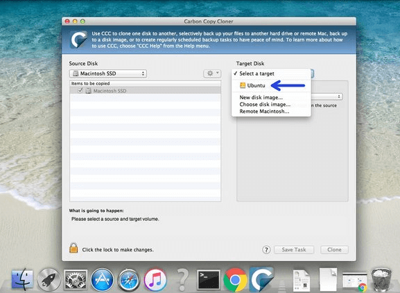 Choose Destination Drive