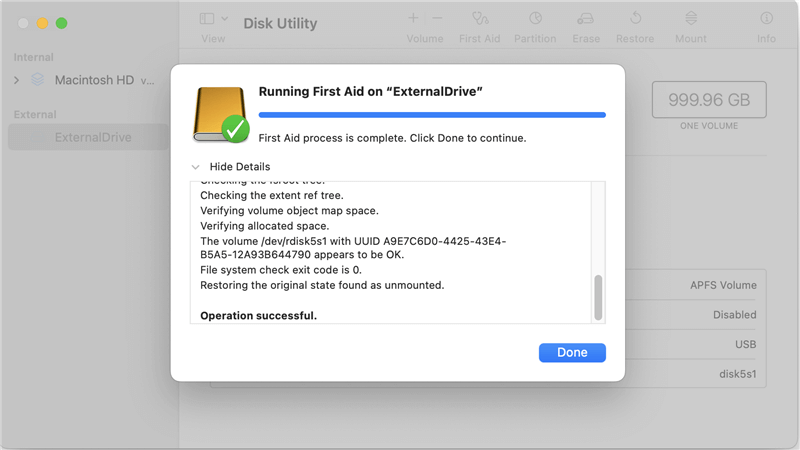 Verify and Repair Backup Disk