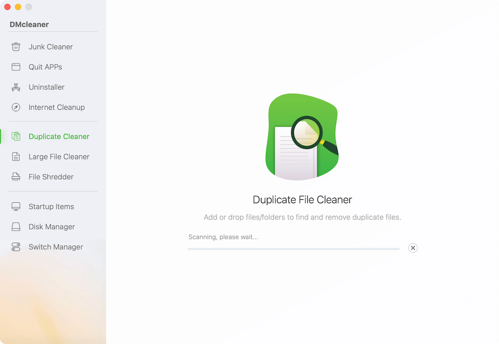 analyze the folder and build a list of exact and similar duplicates