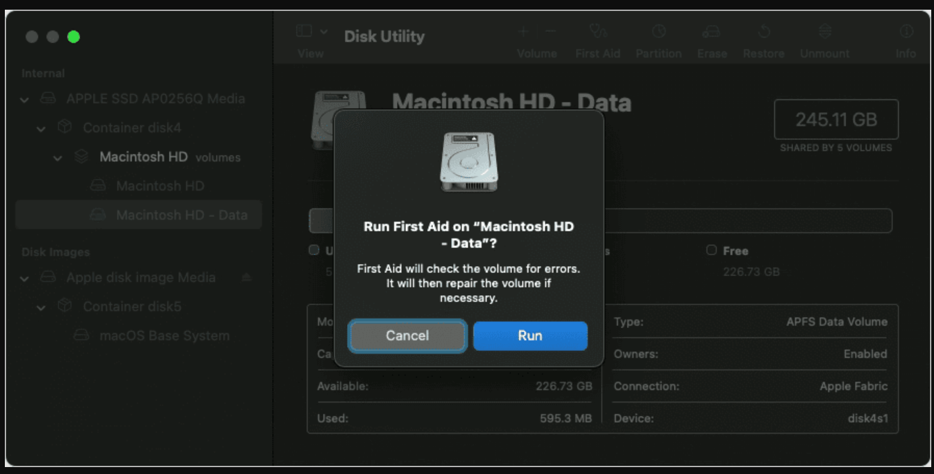 Mac fails to boot