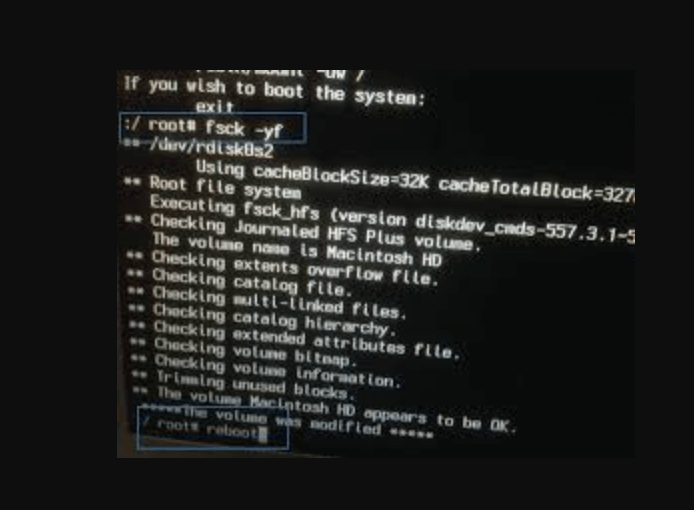 Mac fails to boot