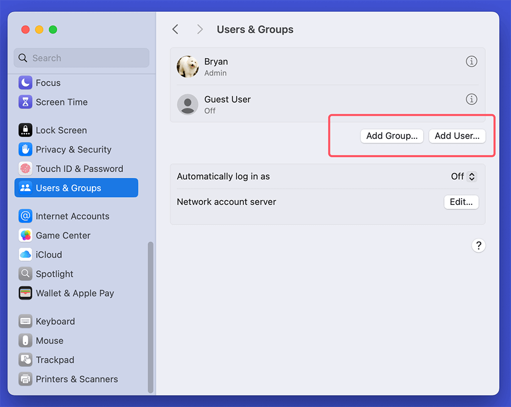 Create a New Account