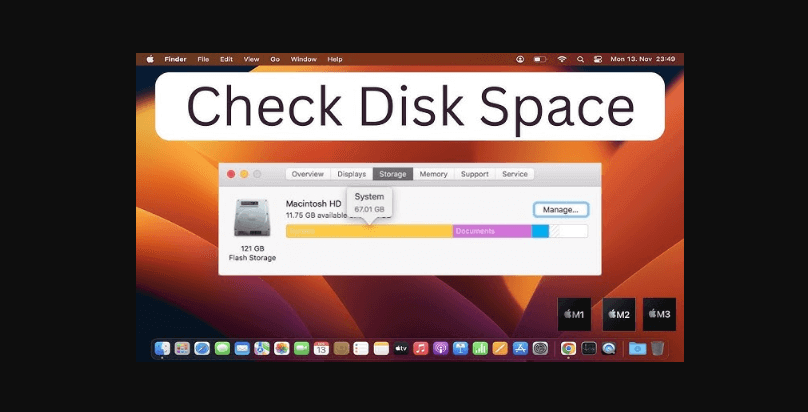 manage disk space on Mac