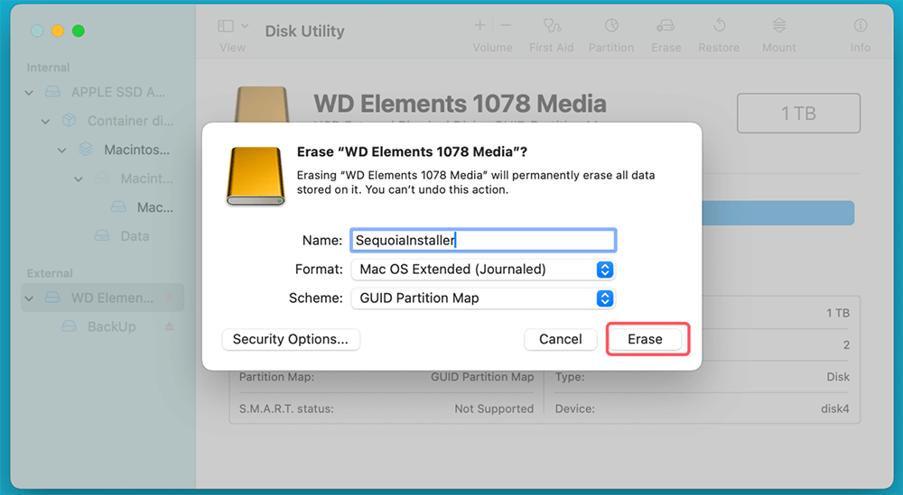 Format the USB Drive