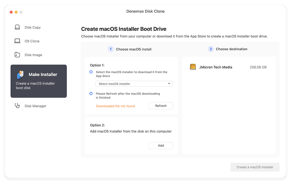 create USB installer for macOS Sonoma