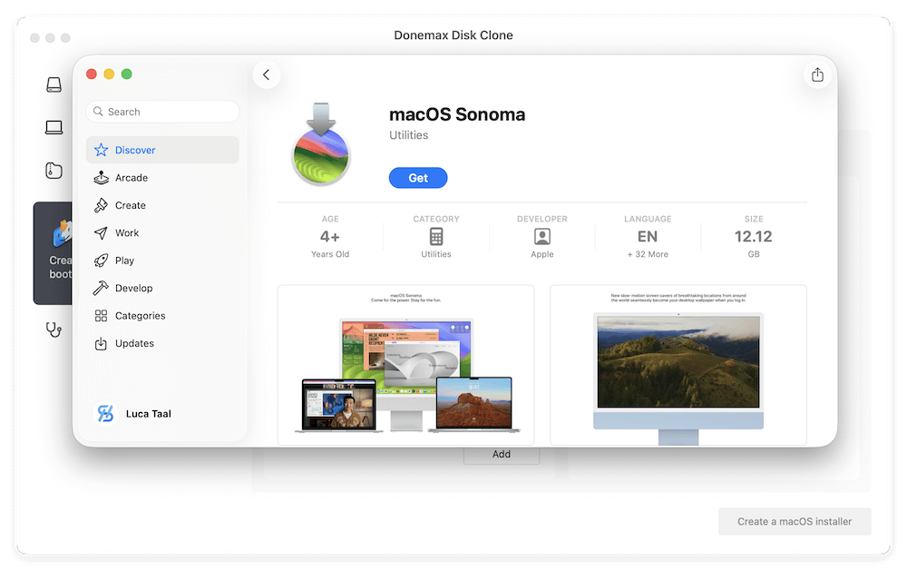 create USB installer for macOS Sonoma