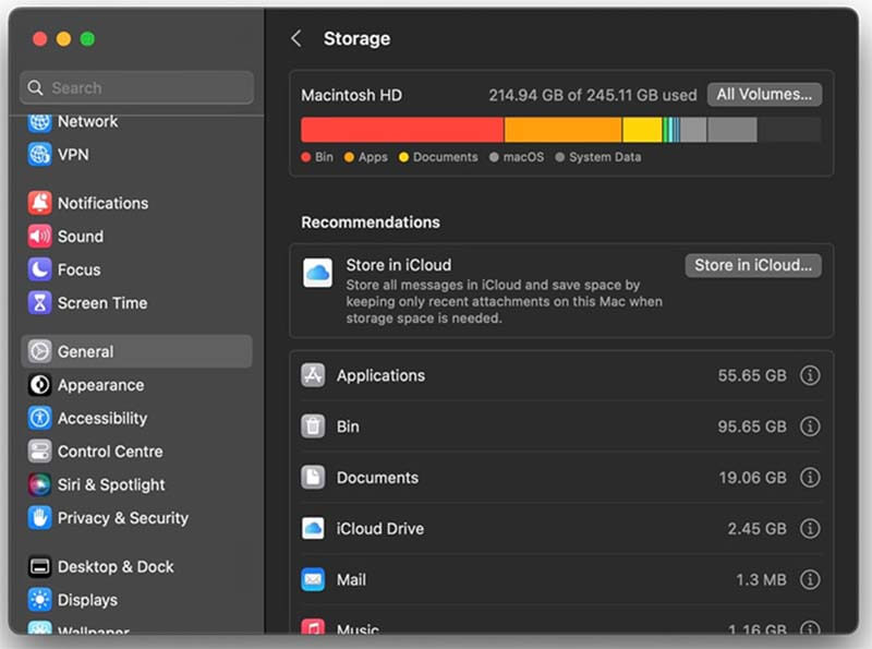 Check Mac Storage
