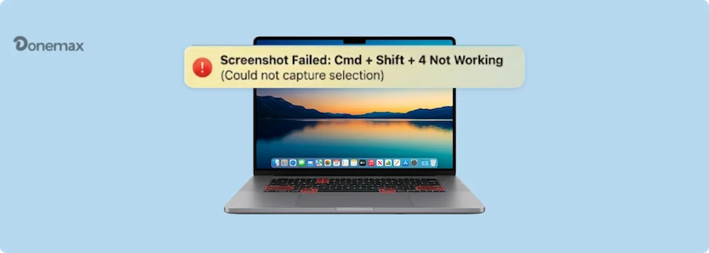 fix command+shift+4 screenshot not working on Mac