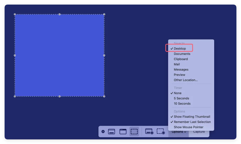 fix command+shift+4 screenshot not working on Mac