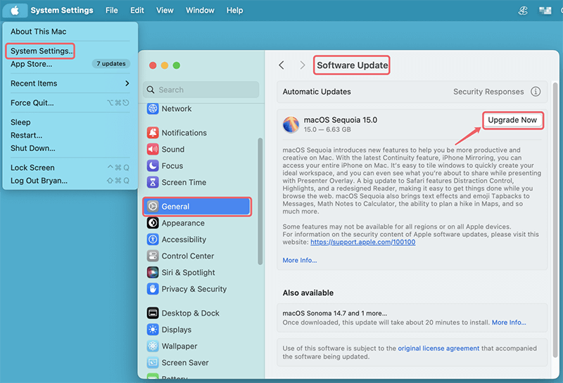 Steps to Check for Updates