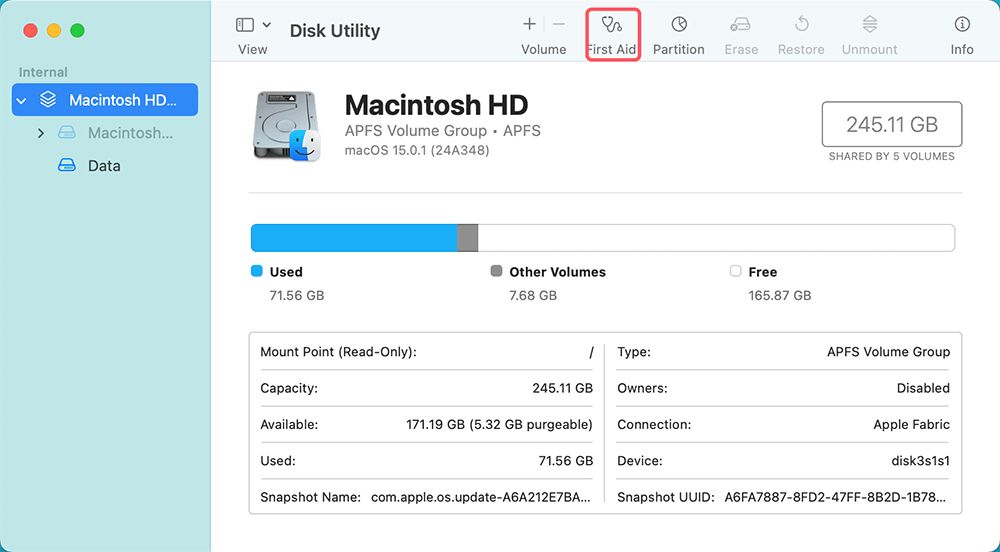 Steps to Run First Aid