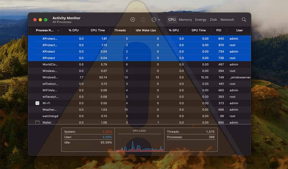 XprotectService high CPU usage