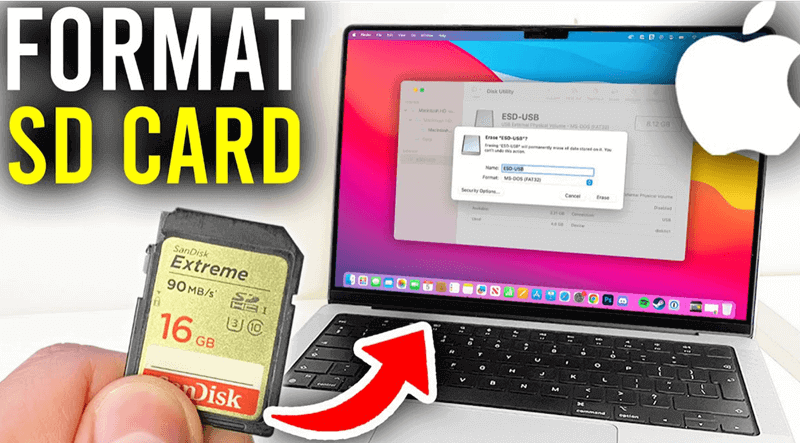 format SD card on Mac