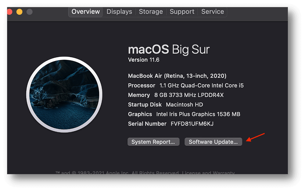 Update the driver for the USB