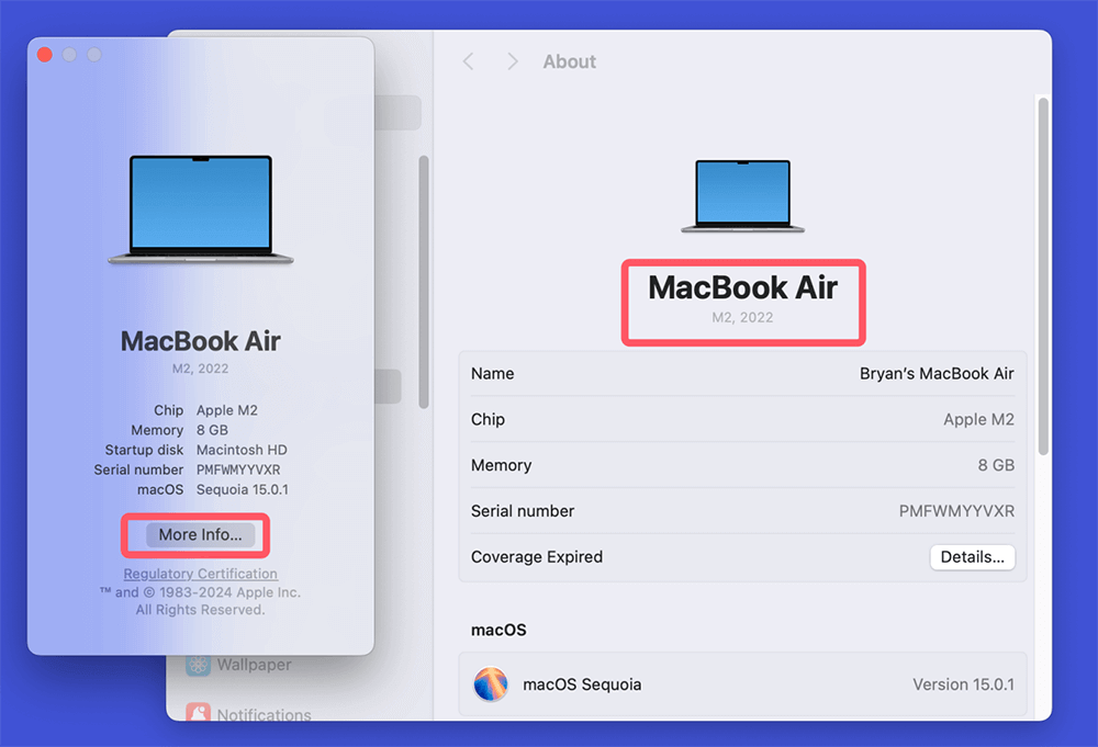 how you can check your Mac model
