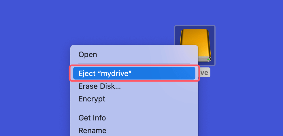 Steps to Safely Eject the Drive
