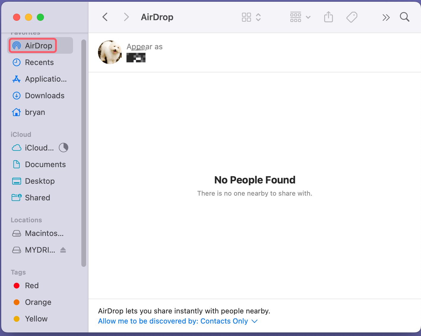 Using AirDrop to Share Files
