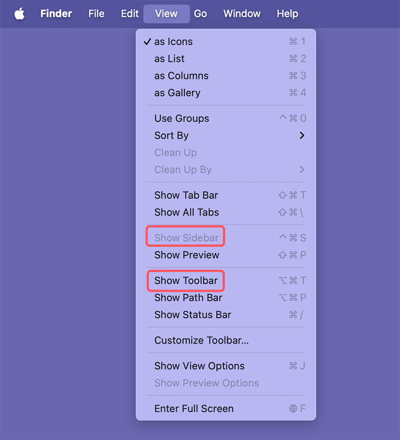 Solutions for Missing Sidebar or Toolbar