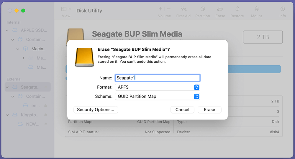 Reformatting the Drive
