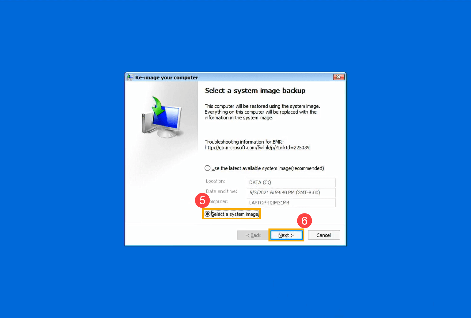 make a full backup of Windows 10 PC