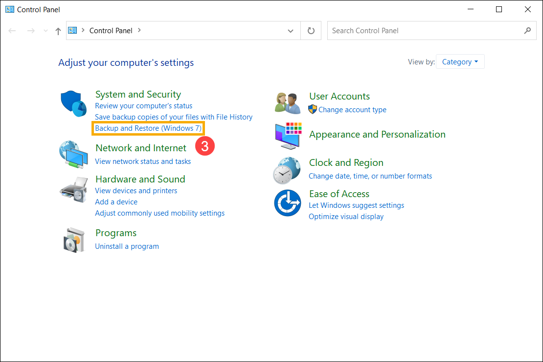 make a full backup of Windows 10 PC