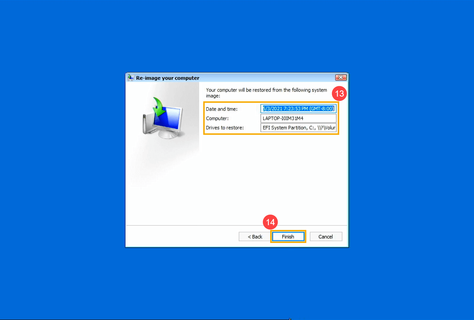 make a full backup of Windows 10 PC