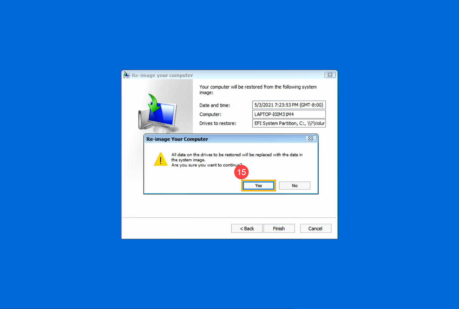 make a full backup of Windows 10 PC