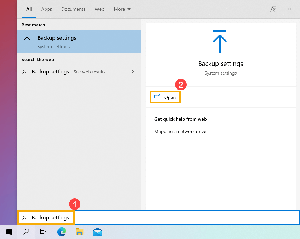 make a full backup of Windows 10 PC