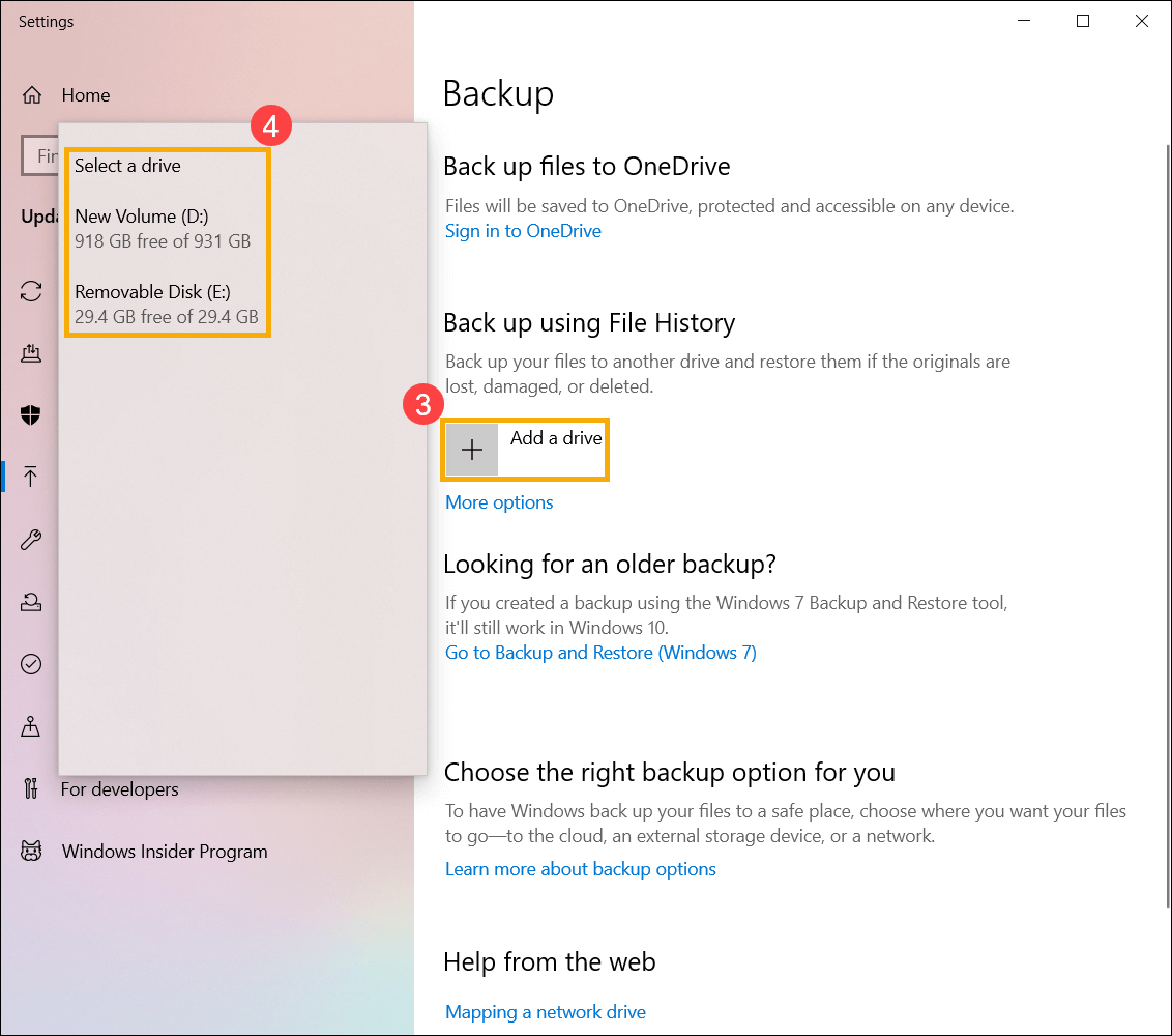 make a full backup of Windows 10 PC