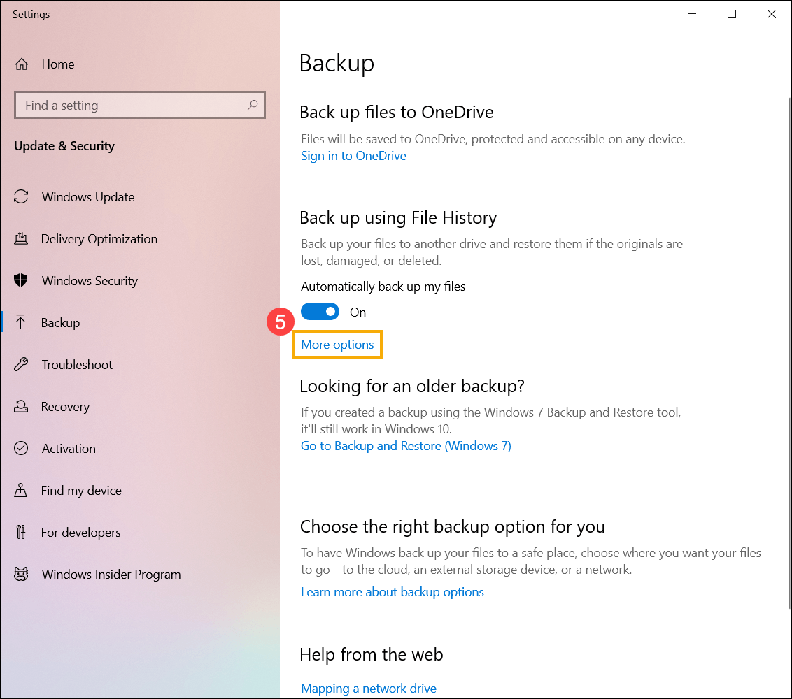 make a full backup of Windows 10 PC