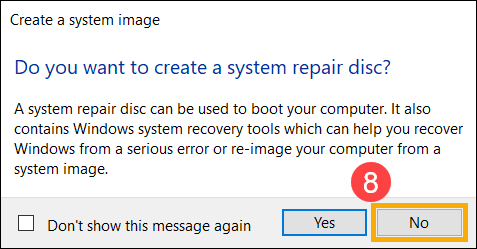make a full backup of Windows 10 PC