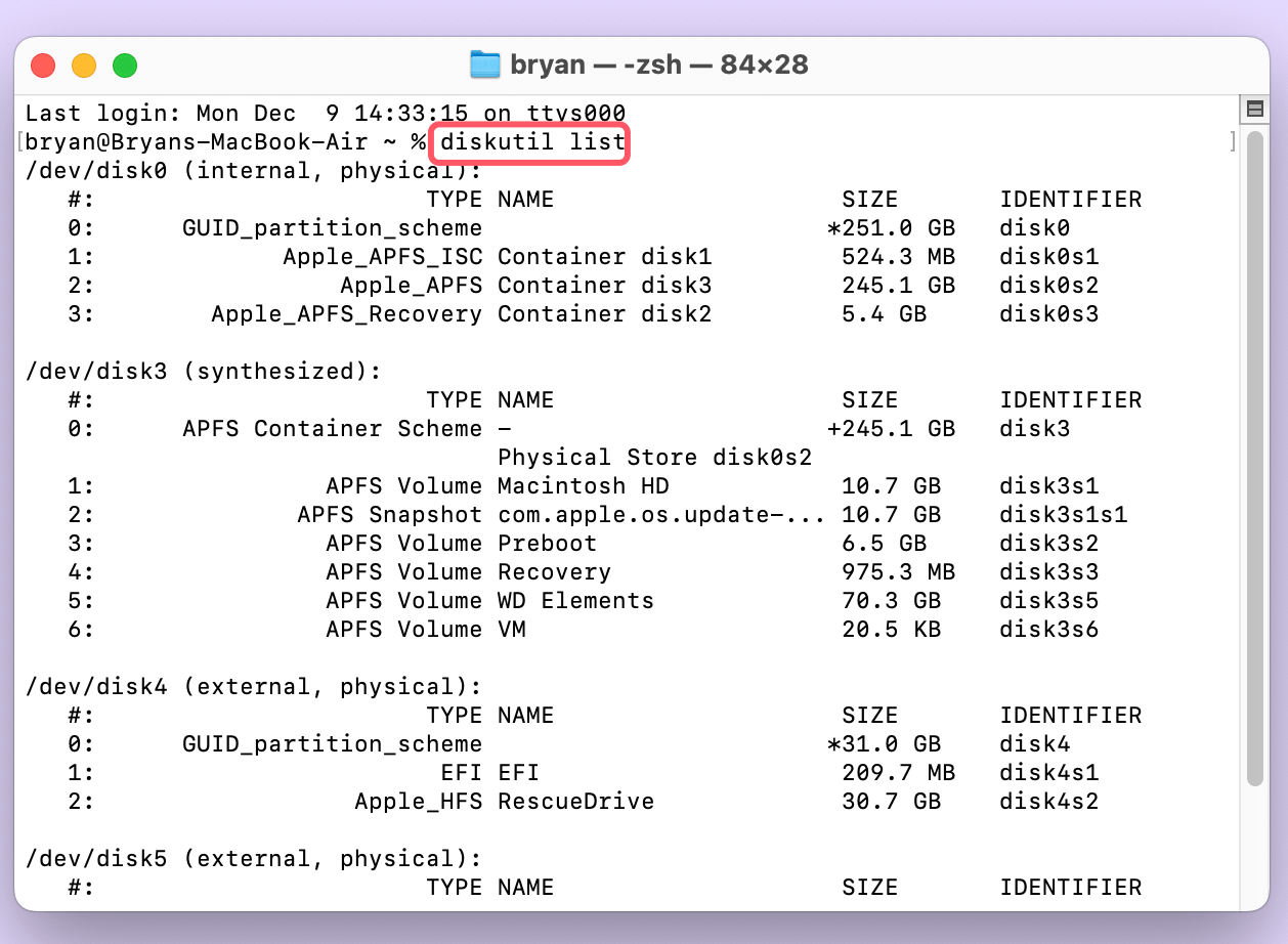 Use Terminal to Mount External Drive/USB Drive/SD Card on Mac