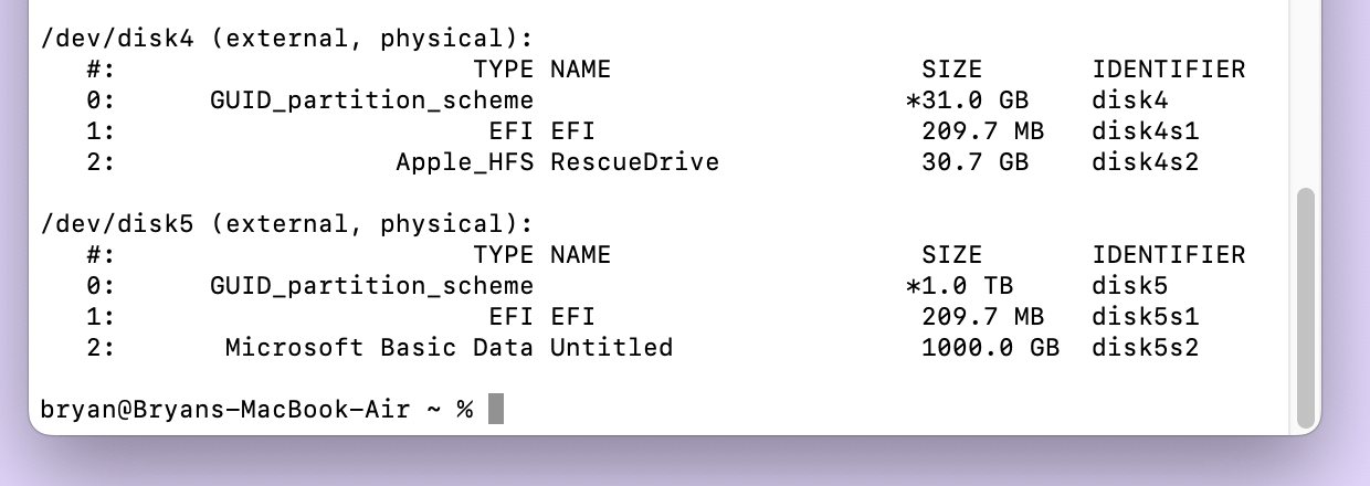 Use Terminal to Mount External Drive/USB Drive/SD Card on Mac