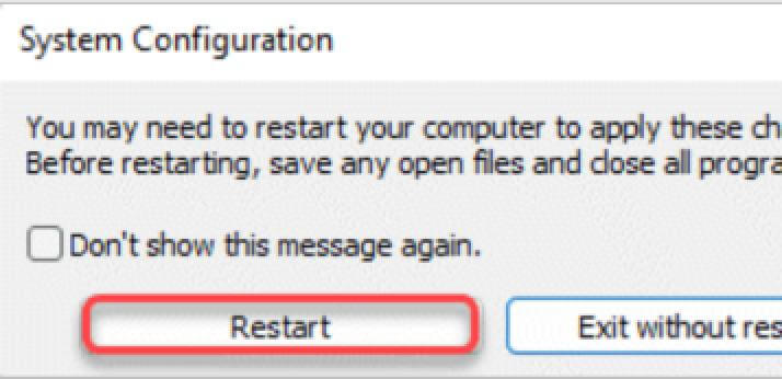 restart computer