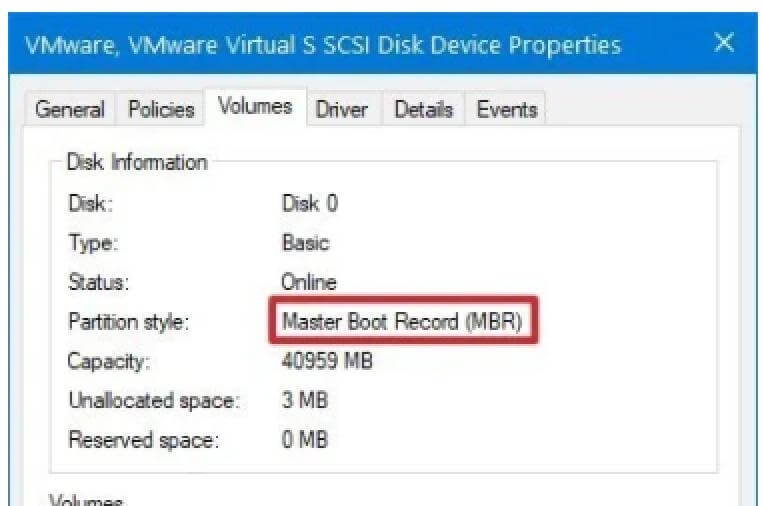 Master boot record