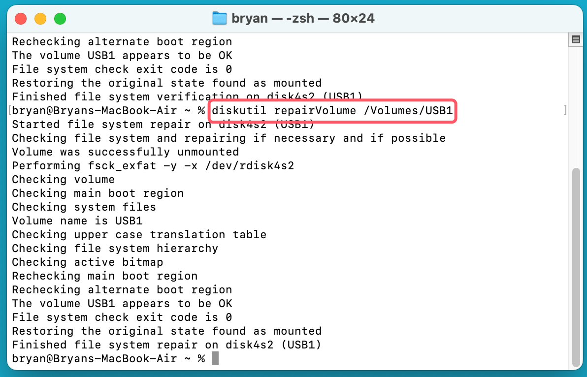 USB Drive Shows No Files When Being Opened on Mac