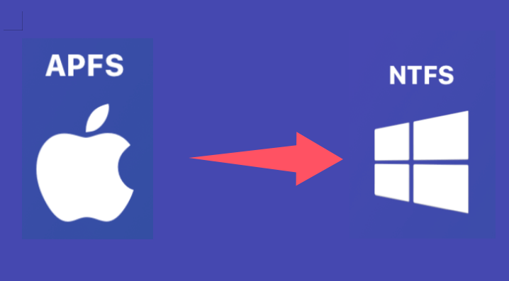 format APFS to NTFS on Mac