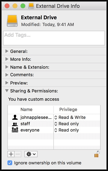 Lexar portable SSD read-only on Mac