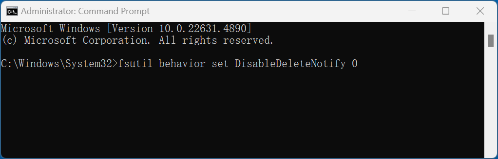permanently erase files and folders from an SSD