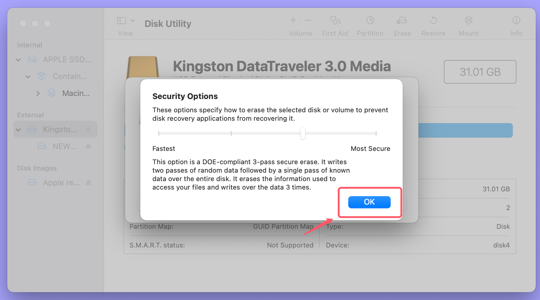 securely erase your data on macOS Monterey