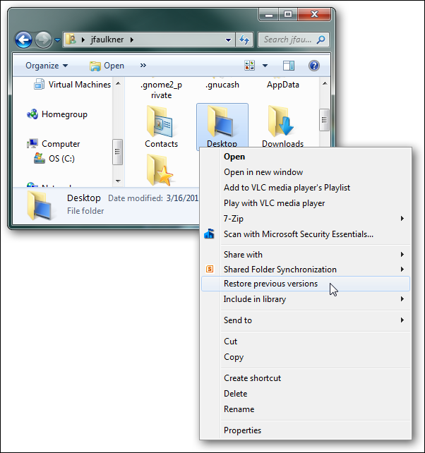 recover deleted files in Windows 7