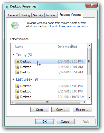 recover deleted files in Windows 7