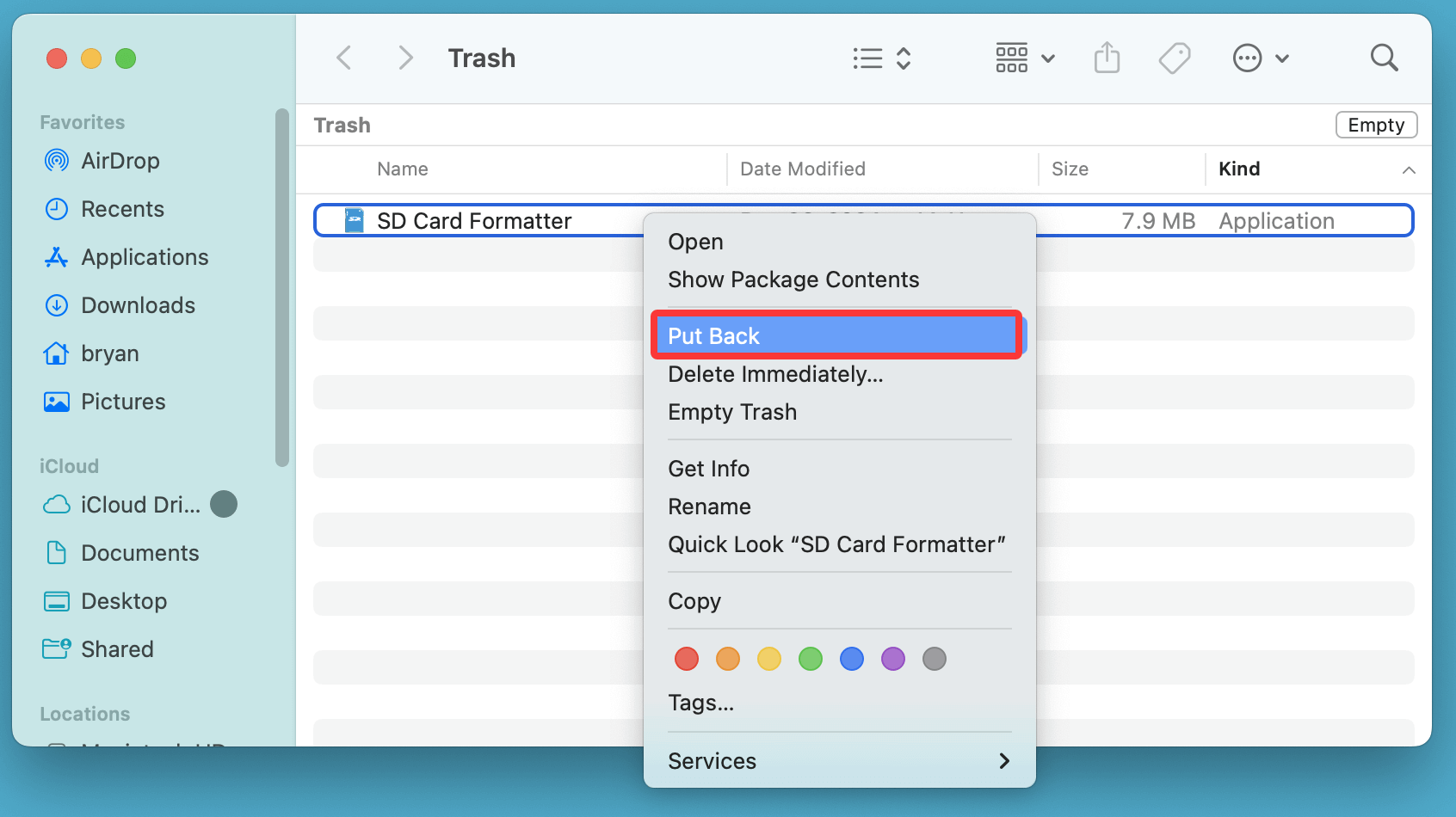 restore deleted apps on your Mac