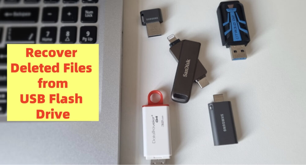 Recovering deleted files from a USB flash drive