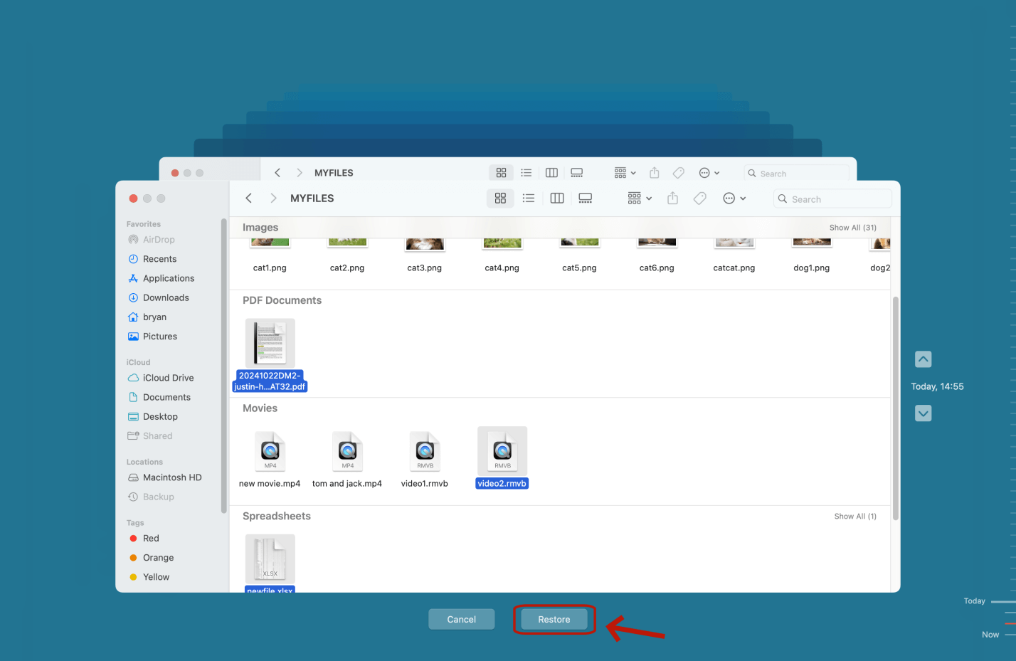 Restore Lost Files with Time Machine on macOS Sequoia